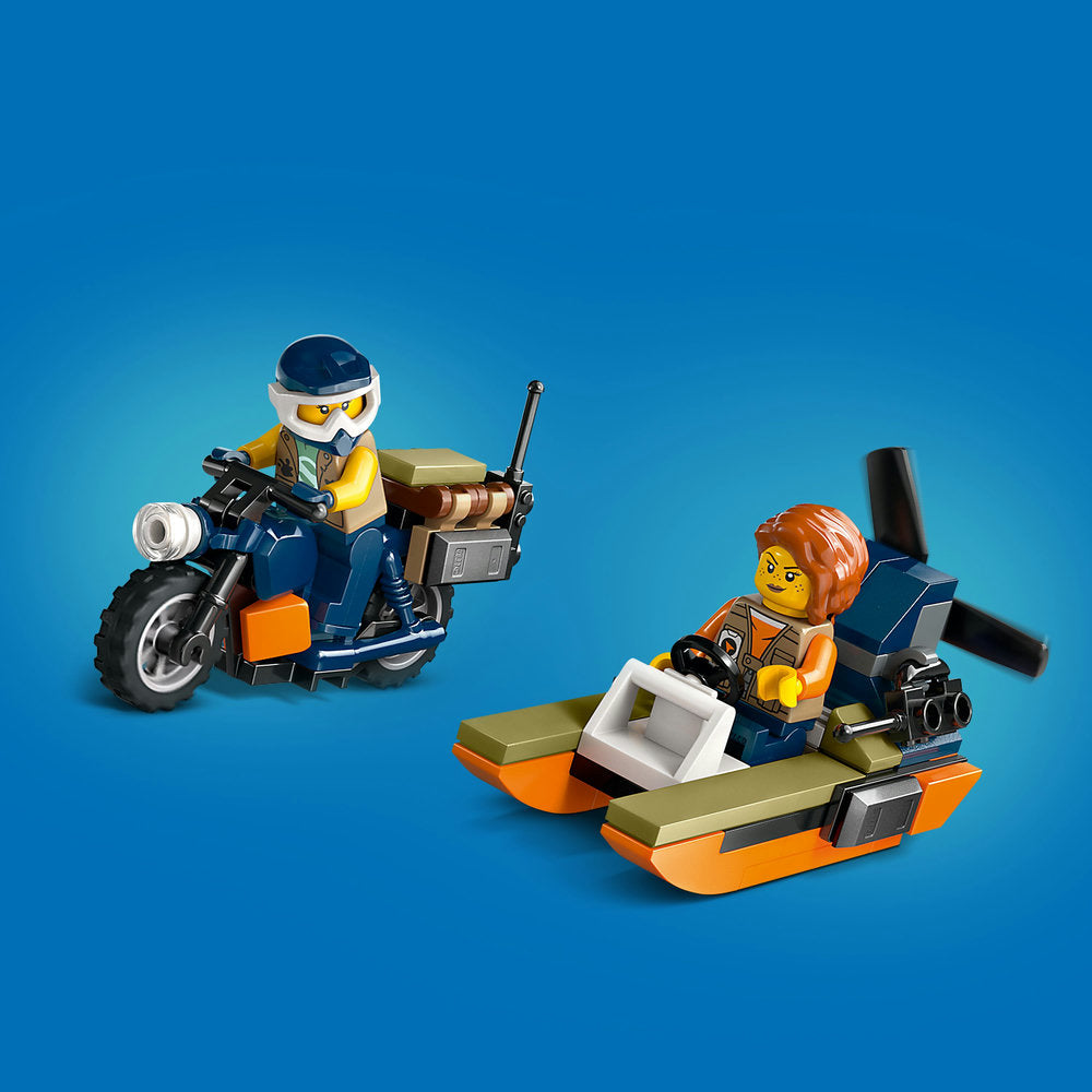 Lego® City Jungle Explorer Helicopter At Base Camp Set 60437