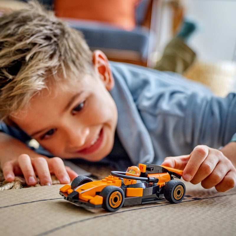 Lego® City F1® Driver With Mclaren Race Car Mini Vehicle Toy Playset 60442