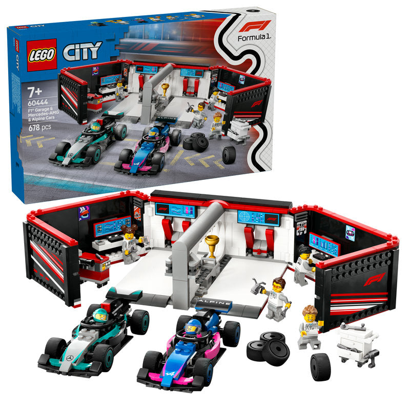 Lego® City F1® Garage & Mercedes-Amg & Alpine Cars 60444