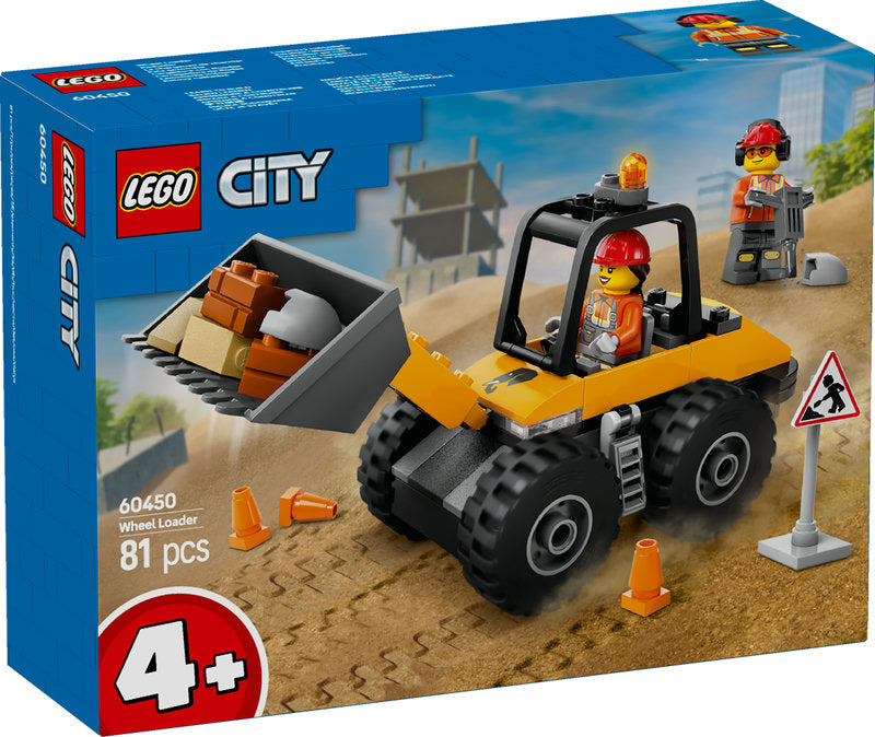 Lego City Yellow Construction Wheel Loader Set 60450