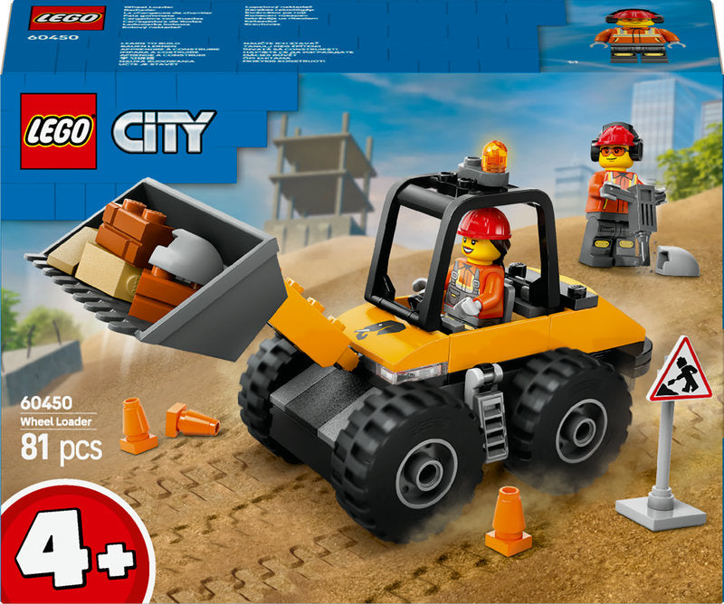 Lego City Yellow Construction Wheel Loader Set 60450
