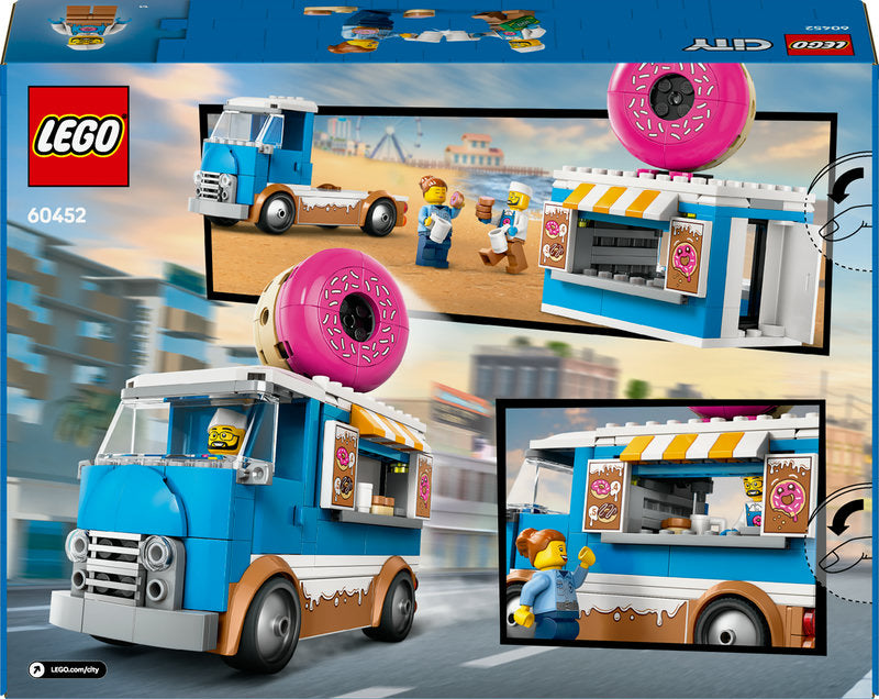 Lego® City Doughnut Truck Playset Vendor Vehicle 60452