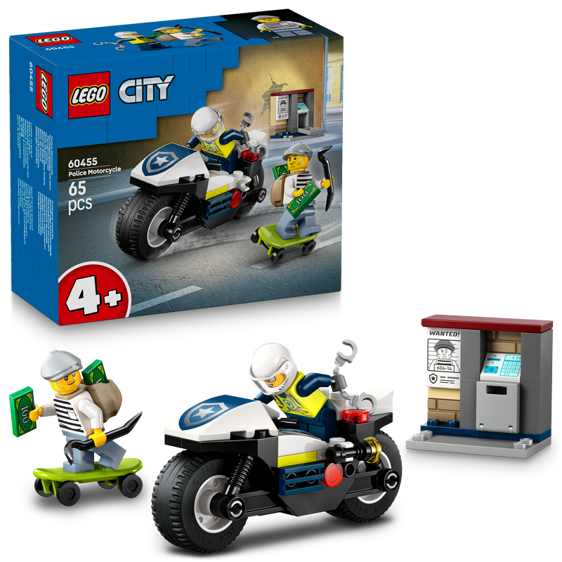 Lego® City Police Motorcycle Chase  60455