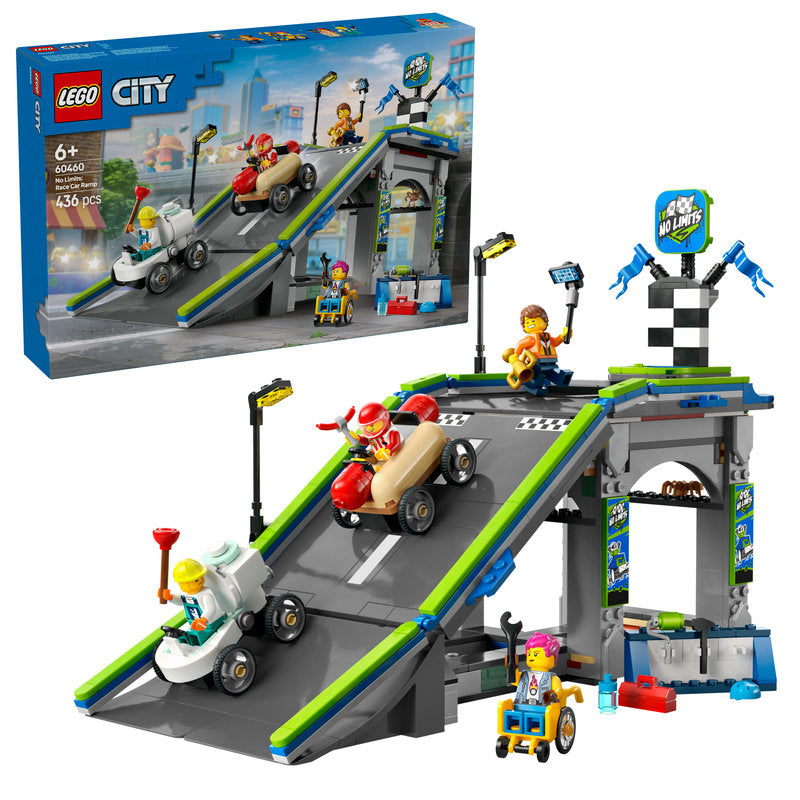 Lego® City No Limits: Race Car Ramp Track Toy Soapbox-Racing Set 60460
