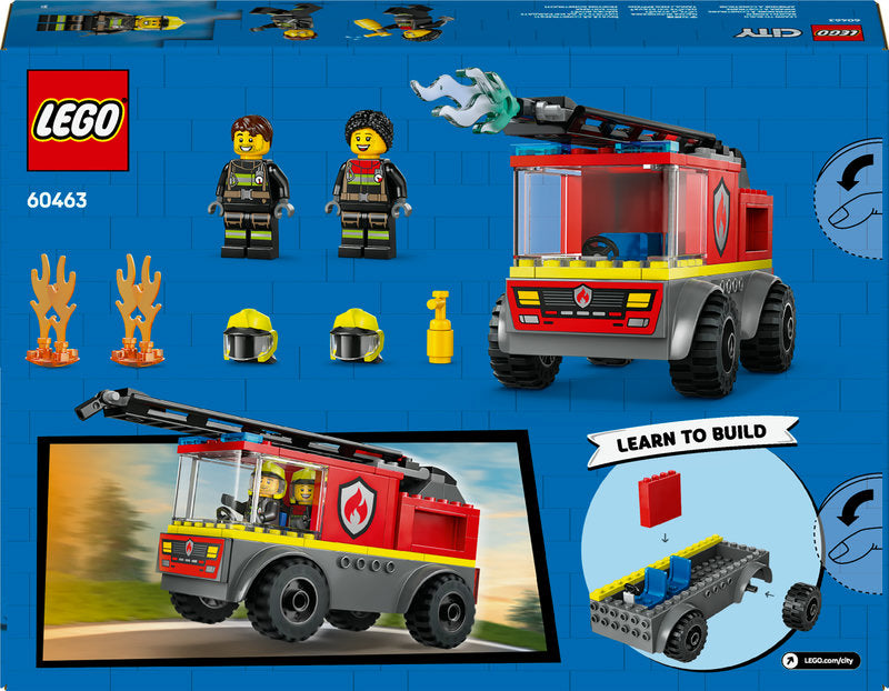 Lego® City Fire Engine With Ladder, Firefighter Toy Vehicle 60463