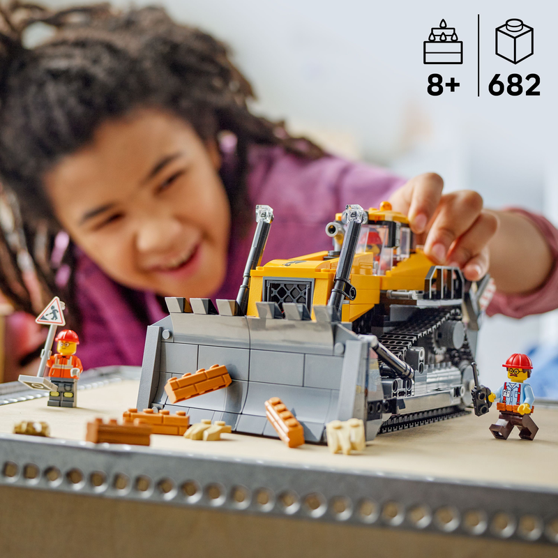 Lego® City Yellow Bulldozer Construction Site Building Toy Playset 60466