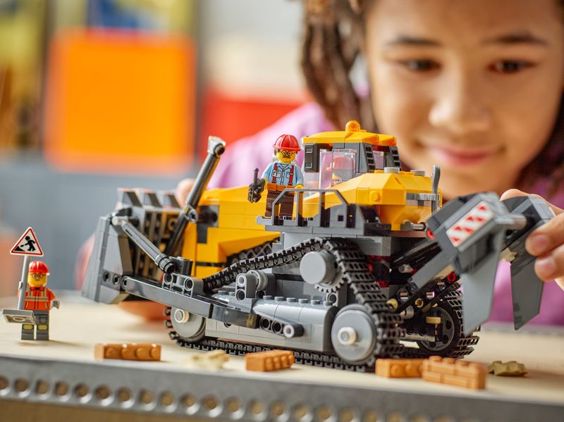 Lego® City Yellow Bulldozer Construction Site Building Toy Playset 60466