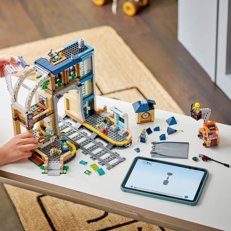 Lego® City Central Train Station Set For Fans Of Construction Toys 60469