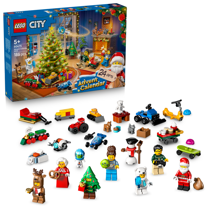 Lego City Advent Calendar 2025 Toy For Kids 60475