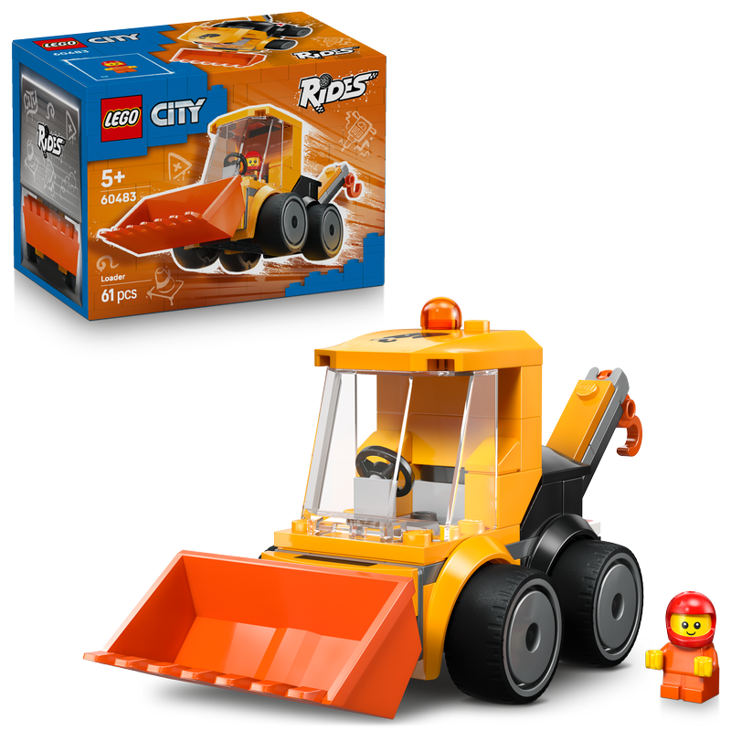 Lego® City Rides – Construction Loader Toy Building Set 60483