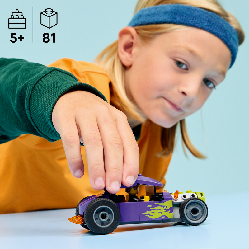 Lego® City Hot Rod Race Car Building Toy And Minifigure 60485