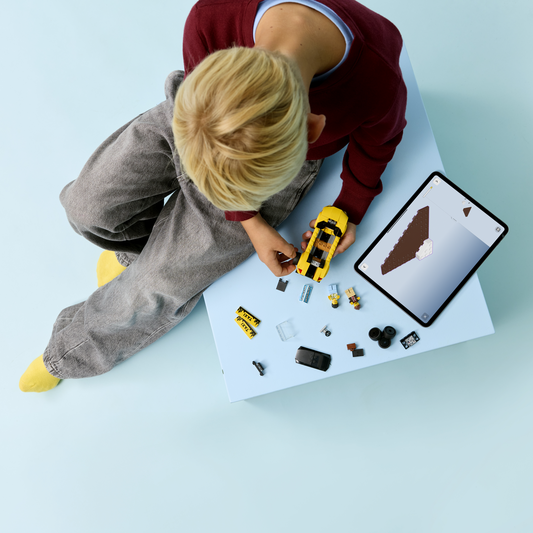 Lego® City Yellow Taxi Model Car Kit With 2 Minifigures 60487