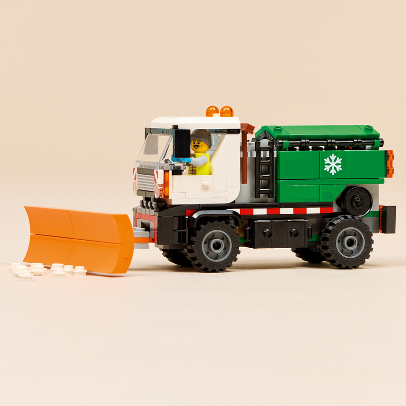 Lego® City Snowplough Truck Toy Vehicle With Minifigure 60490