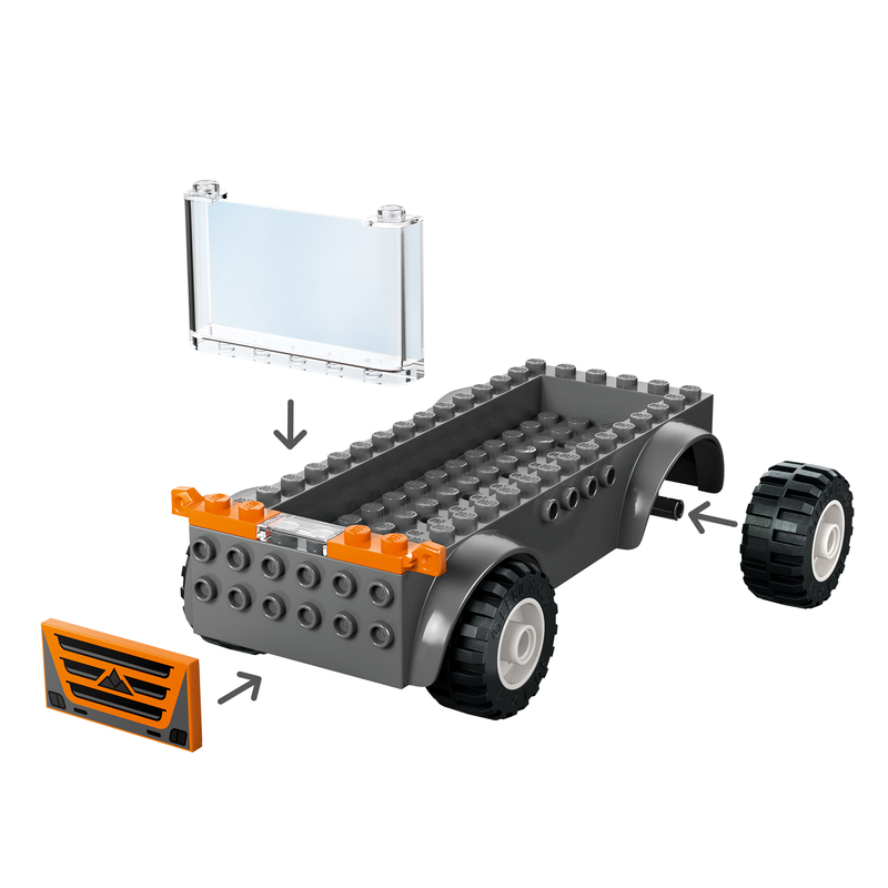 Lego® City Motorcycle Transporter Toy And 2 Minifigures 60491