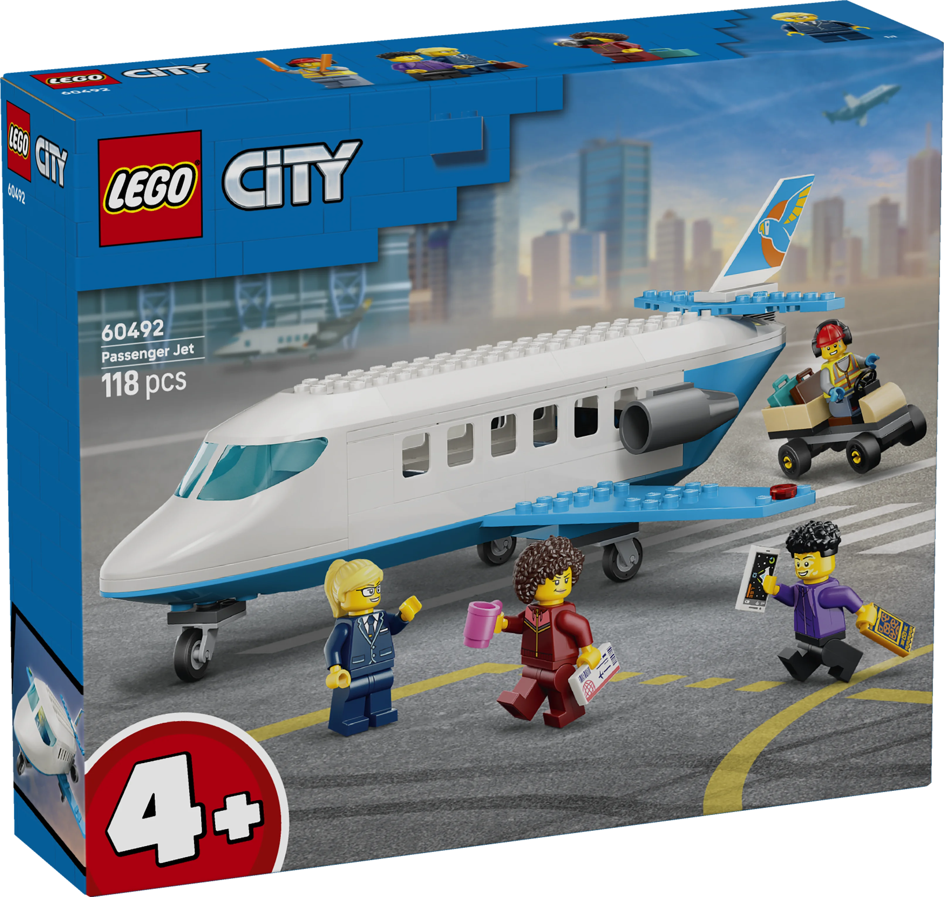 Lego City Passenger Jet - Plane Building Toy 60492