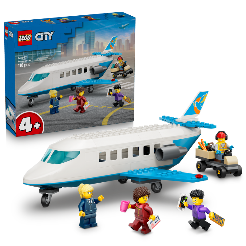 Lego City Passenger Jet - Plane Building Toy 60492