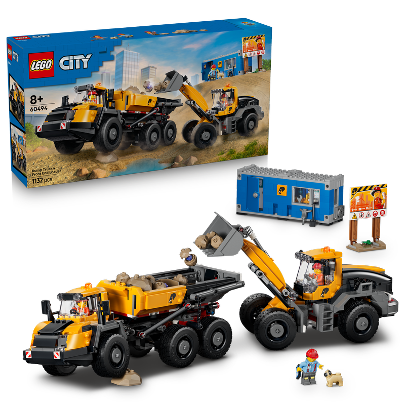 Lego City Dump Truck & Front End Loader Toy 60494