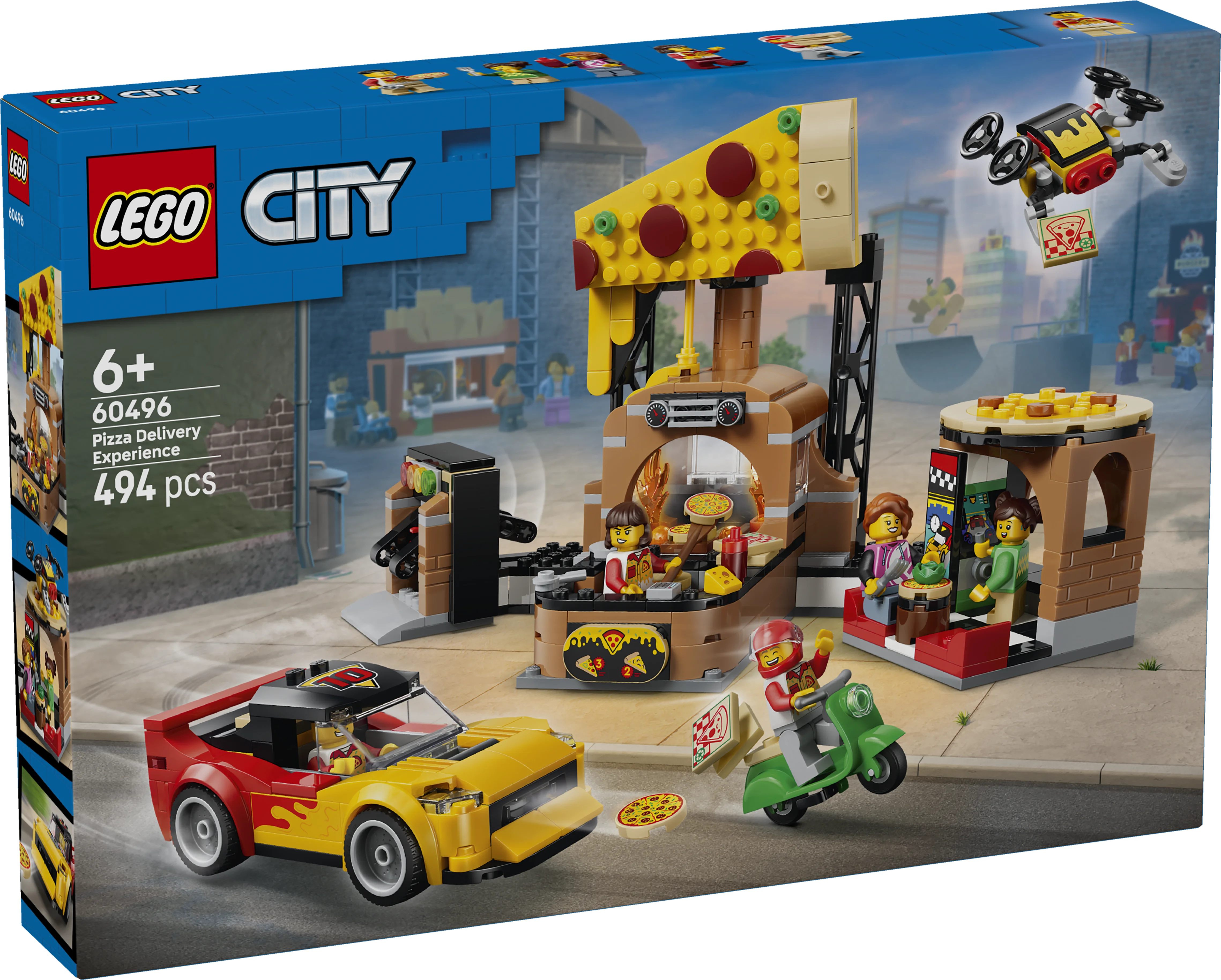 Lego City Pizza Delivery Experience With Vehicles 60496