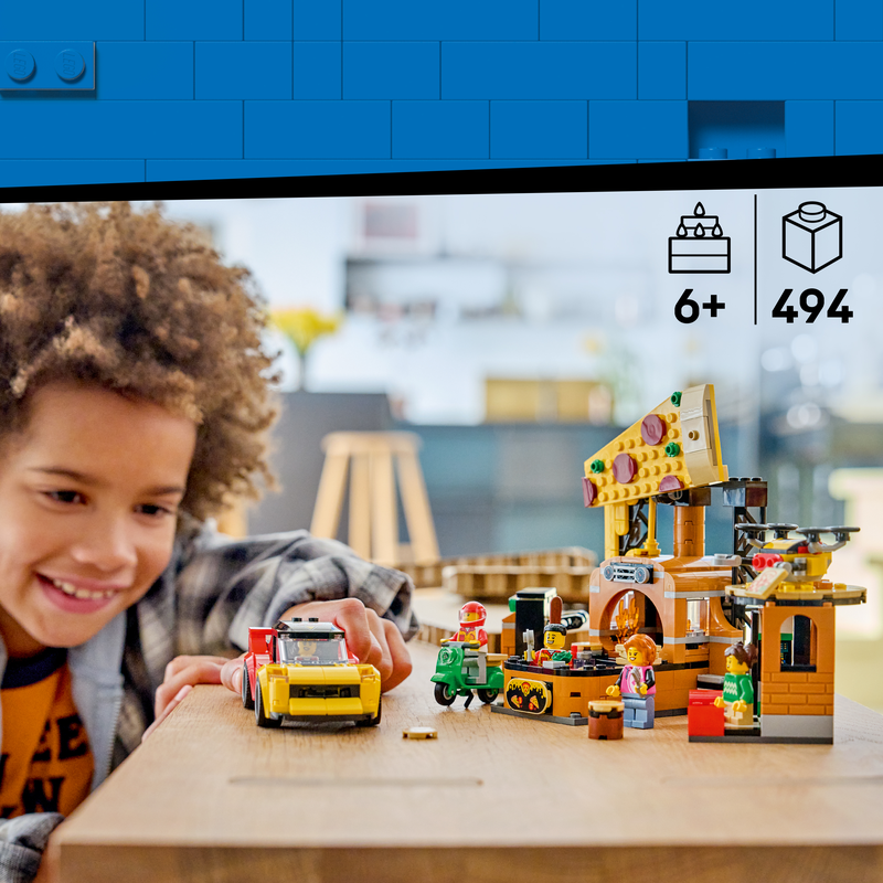 Lego City Pizza Delivery Experience With Vehicles 60496