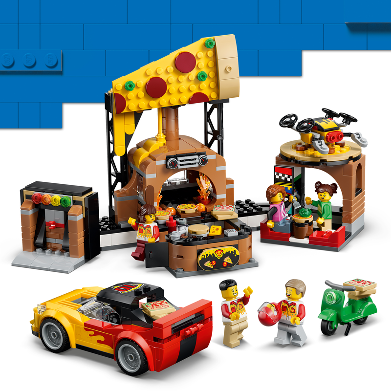 Lego City Pizza Delivery Experience With Vehicles 60496