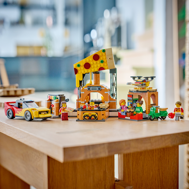 Lego City Pizza Delivery Experience With Vehicles 60496