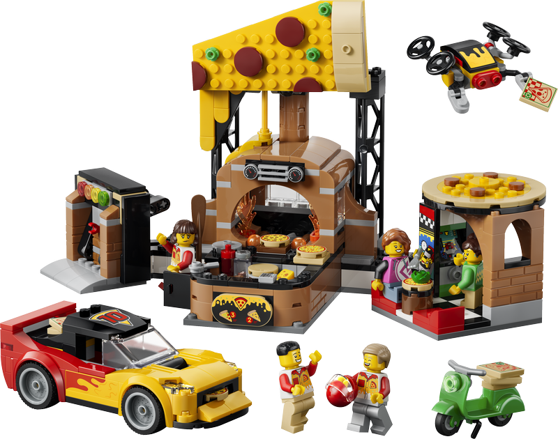 Lego City Pizza Delivery Experience With Vehicles 60496