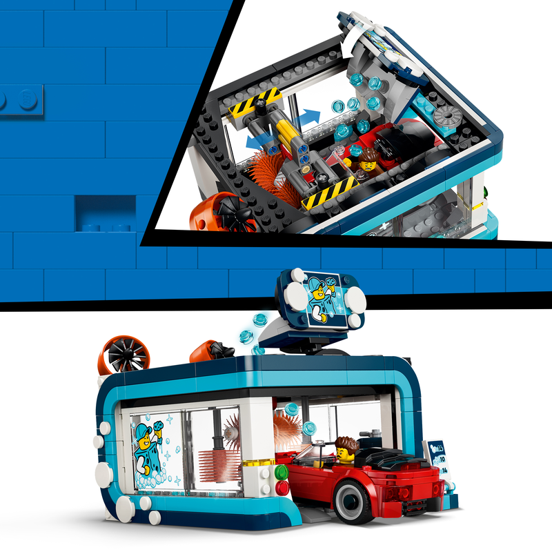 Lego City Drive-Through Car Wash Building Toy 60497