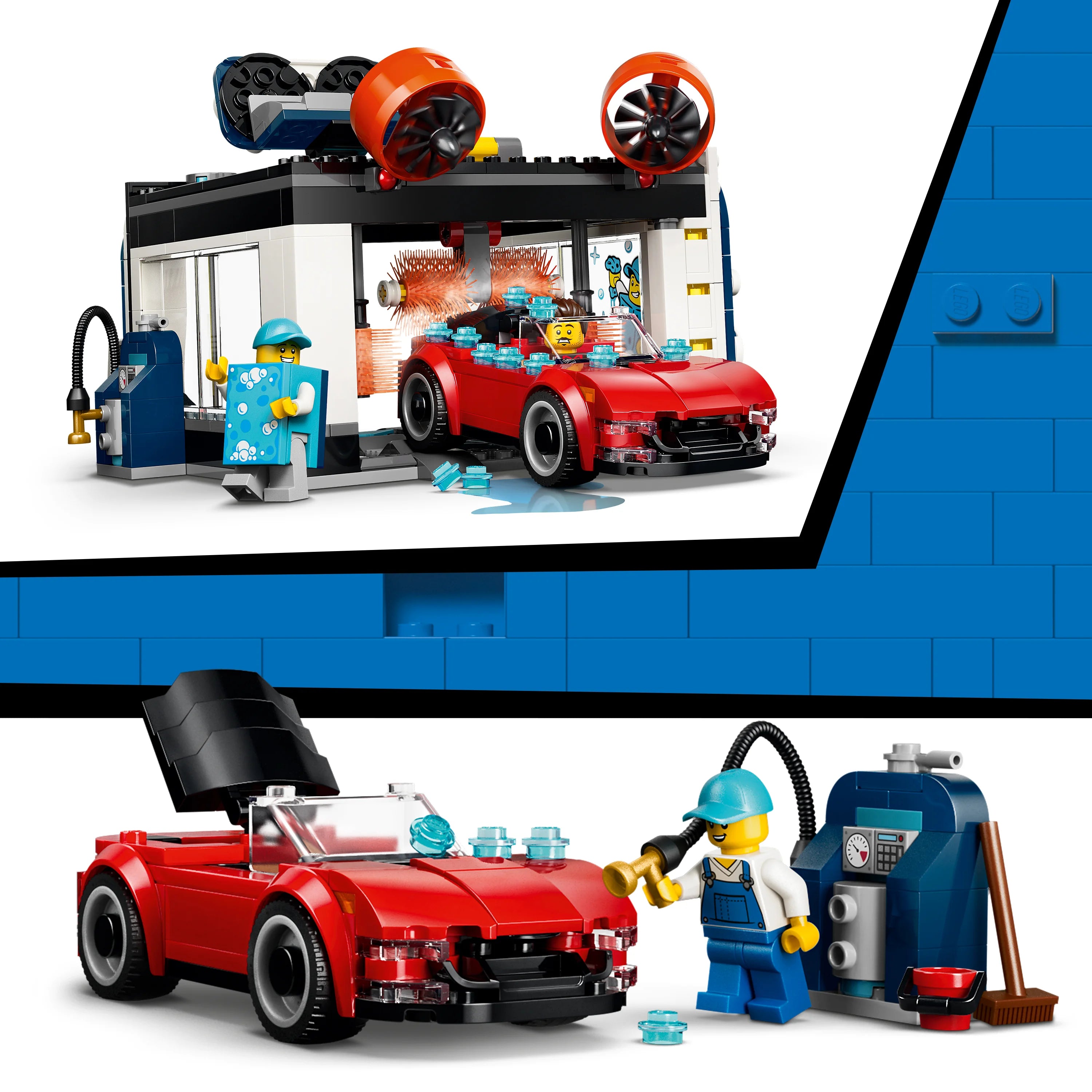 Lego City Drive-Through Car Wash Building Toy 60497