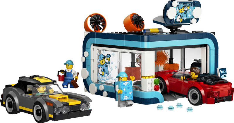 Lego City Drive-Through Car Wash Building Toy 60497