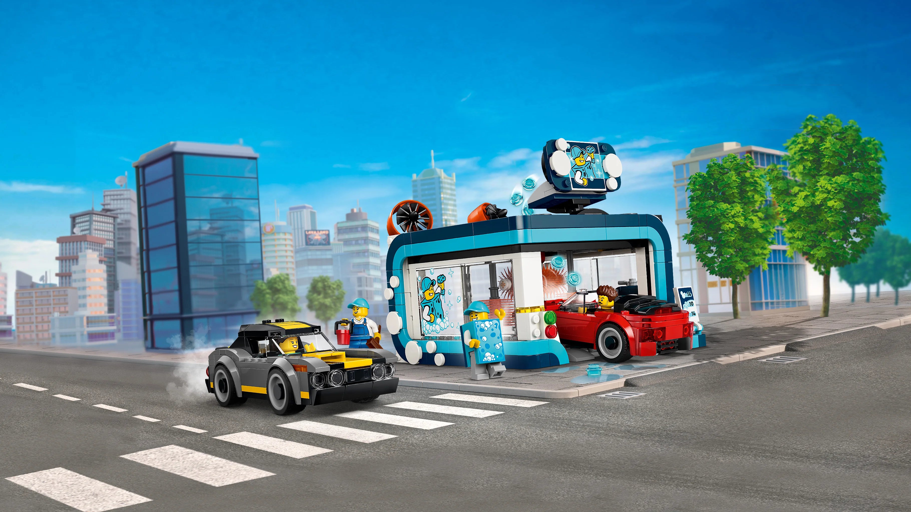 Lego City Drive-Through Car Wash Building Toy 60497