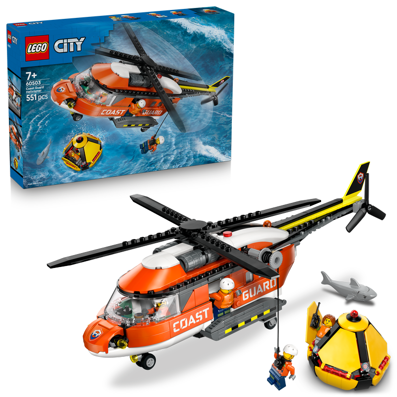 Lego® City Coast Guard Helicopter Toy Building Set 60503