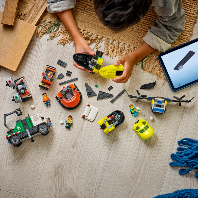 Lego® City Airplane, Service Truck & Hovercraft Remix 60505