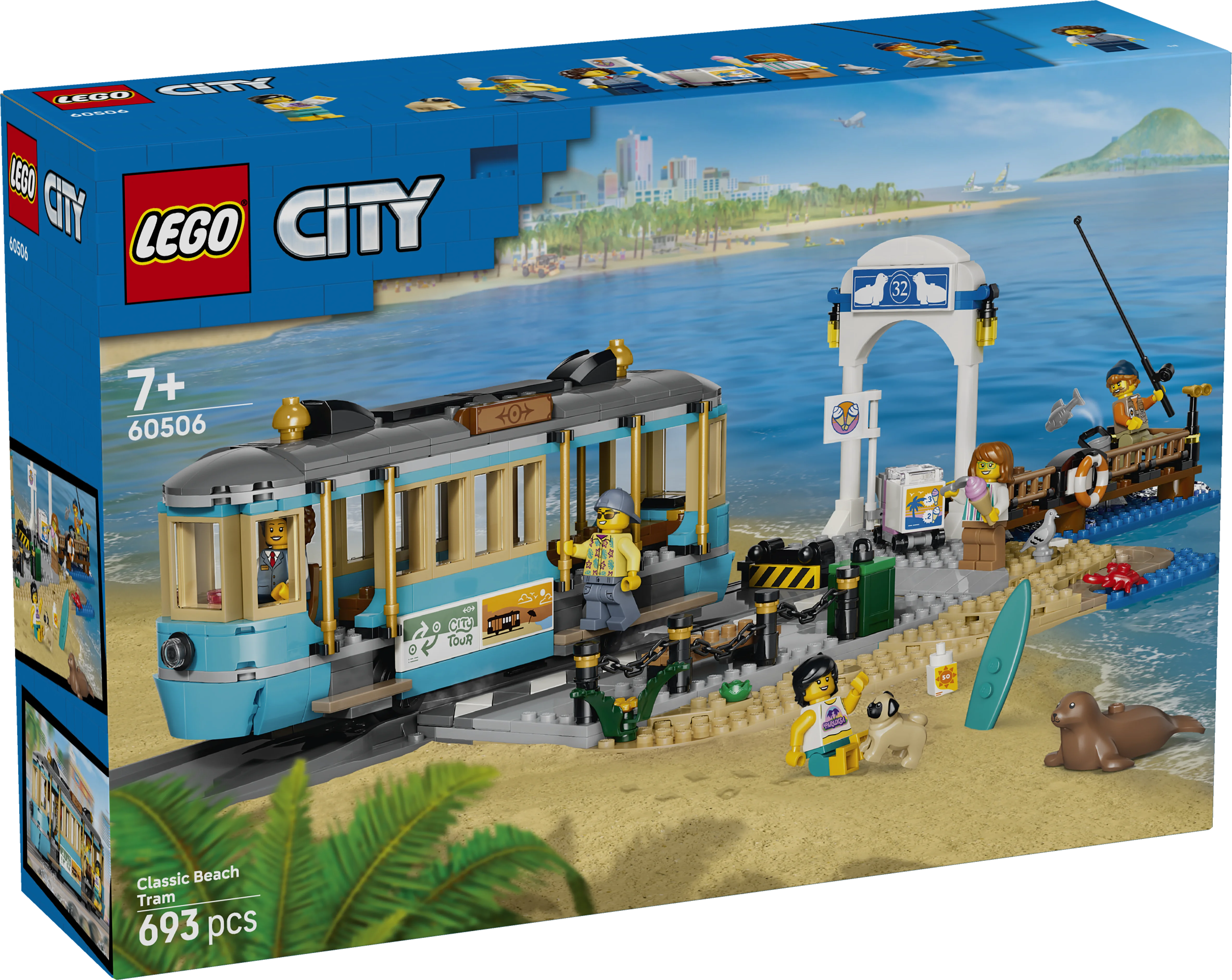 Lego City Classic Beach Tram - Train Toy Set 60506