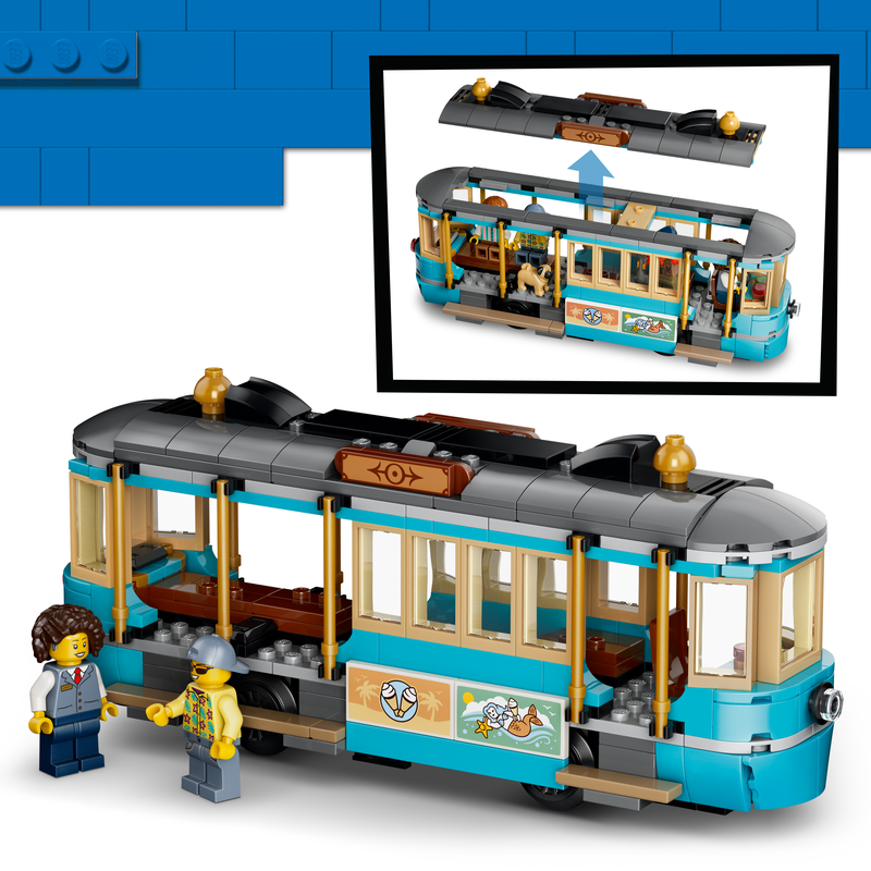 Lego City Classic Beach Tram - Train Toy Set 60506
