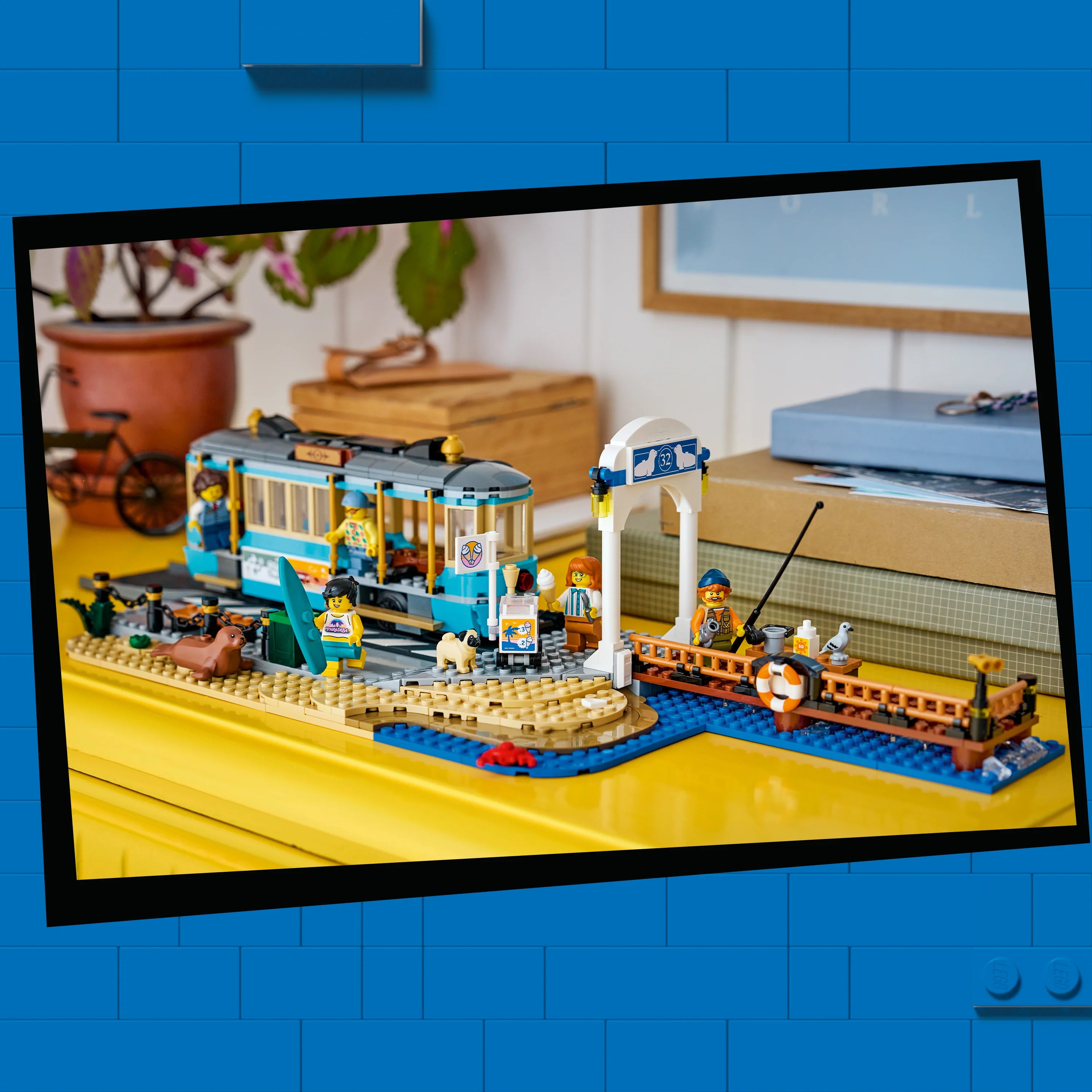 Lego City Classic Beach Tram - Train Toy Set 60506