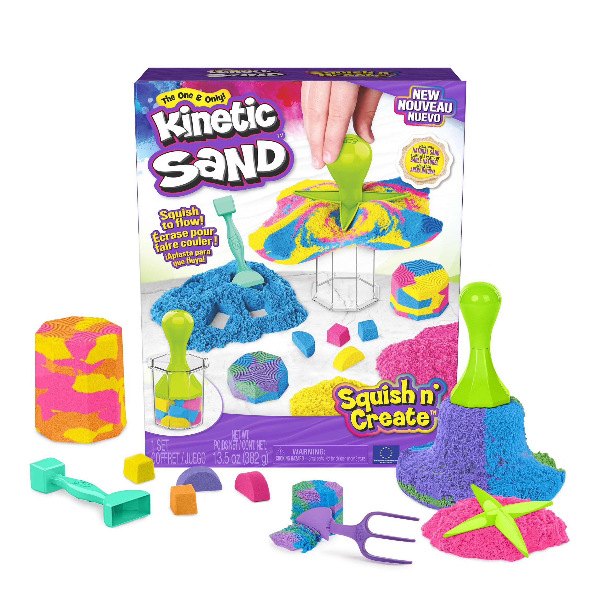 Kinetic Sand  Squish N’ Create