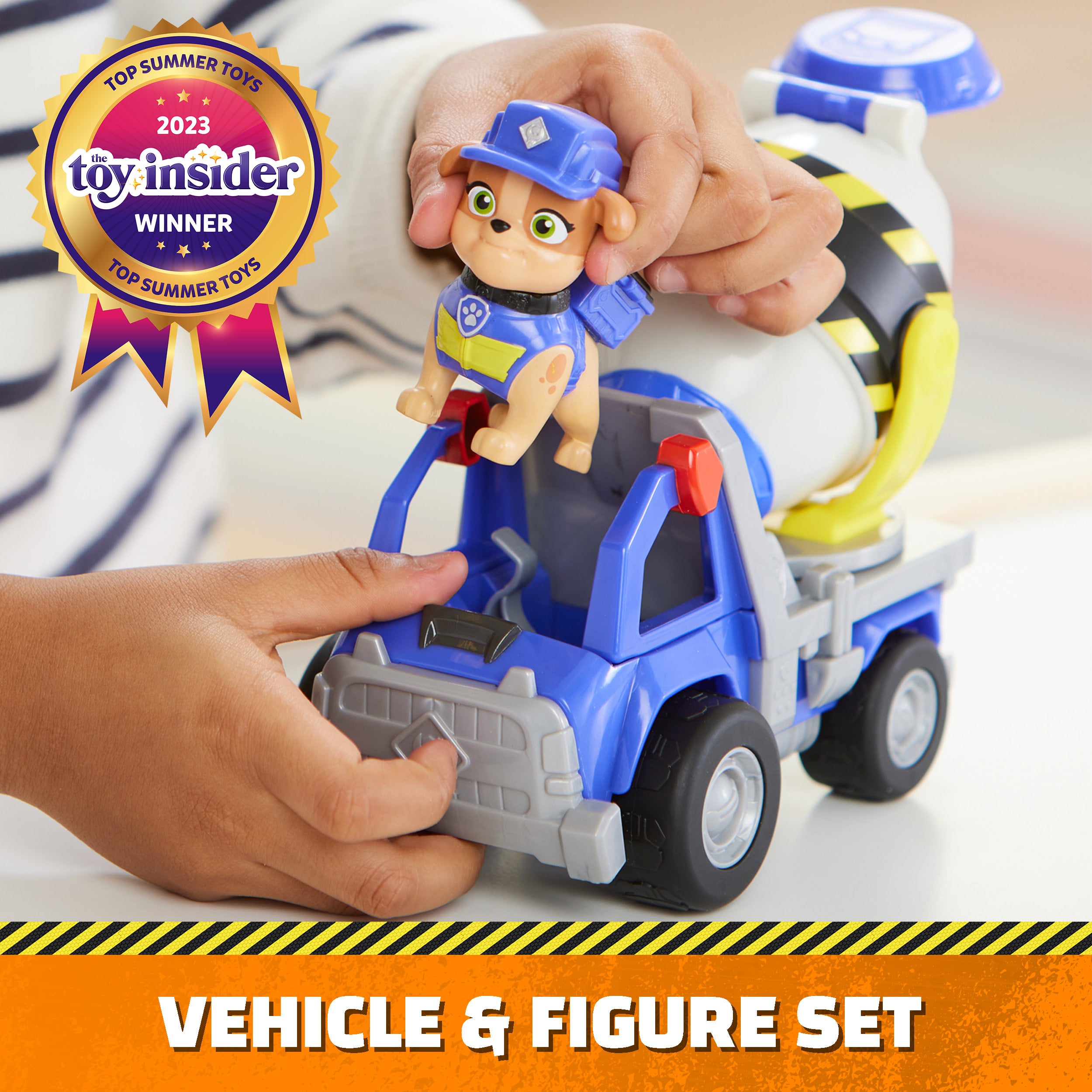 Rubble & Crew Mix’s Cement Mixer Toy Truck