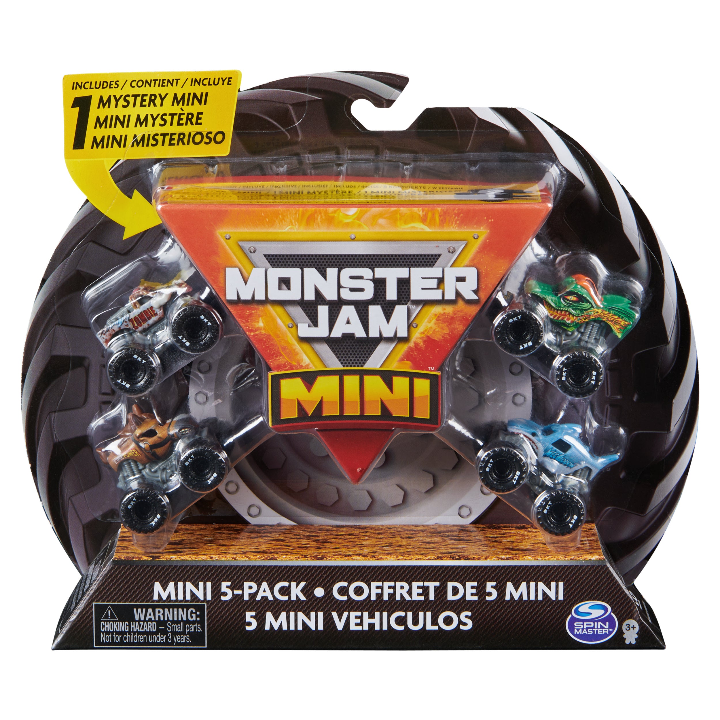 Monster Jam Monster Trucks Mini Jams Diecast 1:87 Scale 5 Pack Assortment