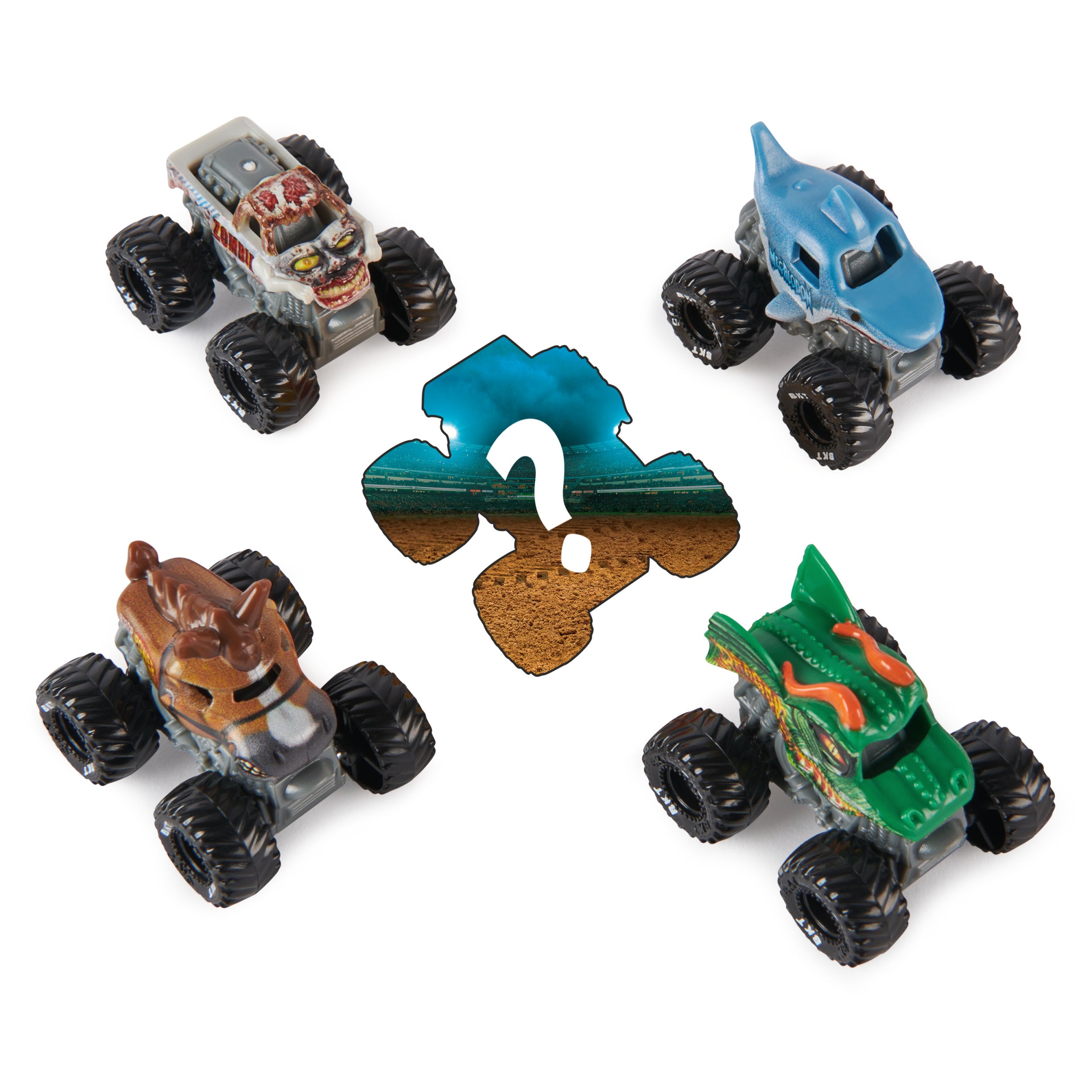 Monster Jam Monster Trucks Mini Jams Diecast 1:87 Scale 5 Pack Assortment