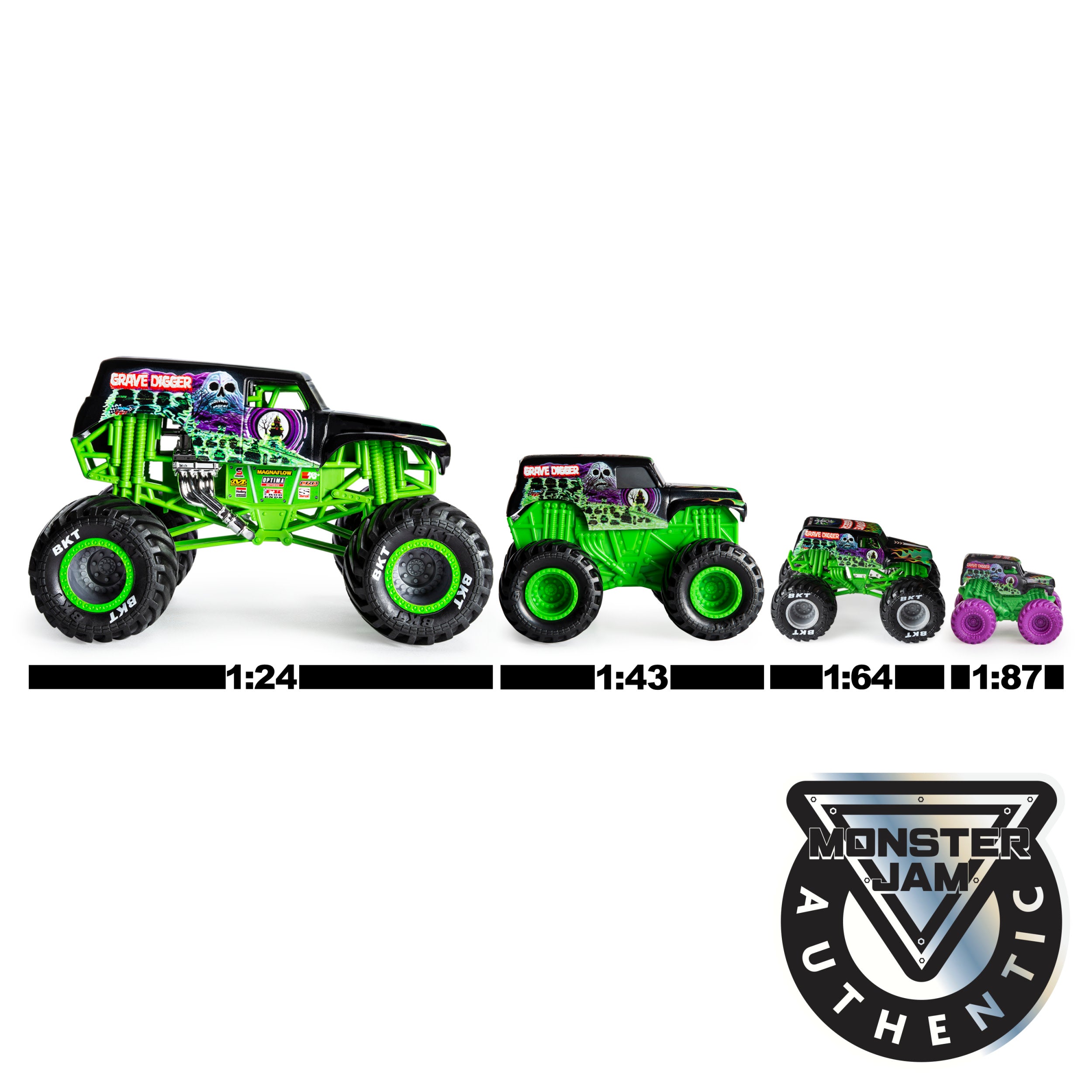Monster Jam Monster Trucks Mini Jams Diecast 1:87 Scale 5 Pack Assortment