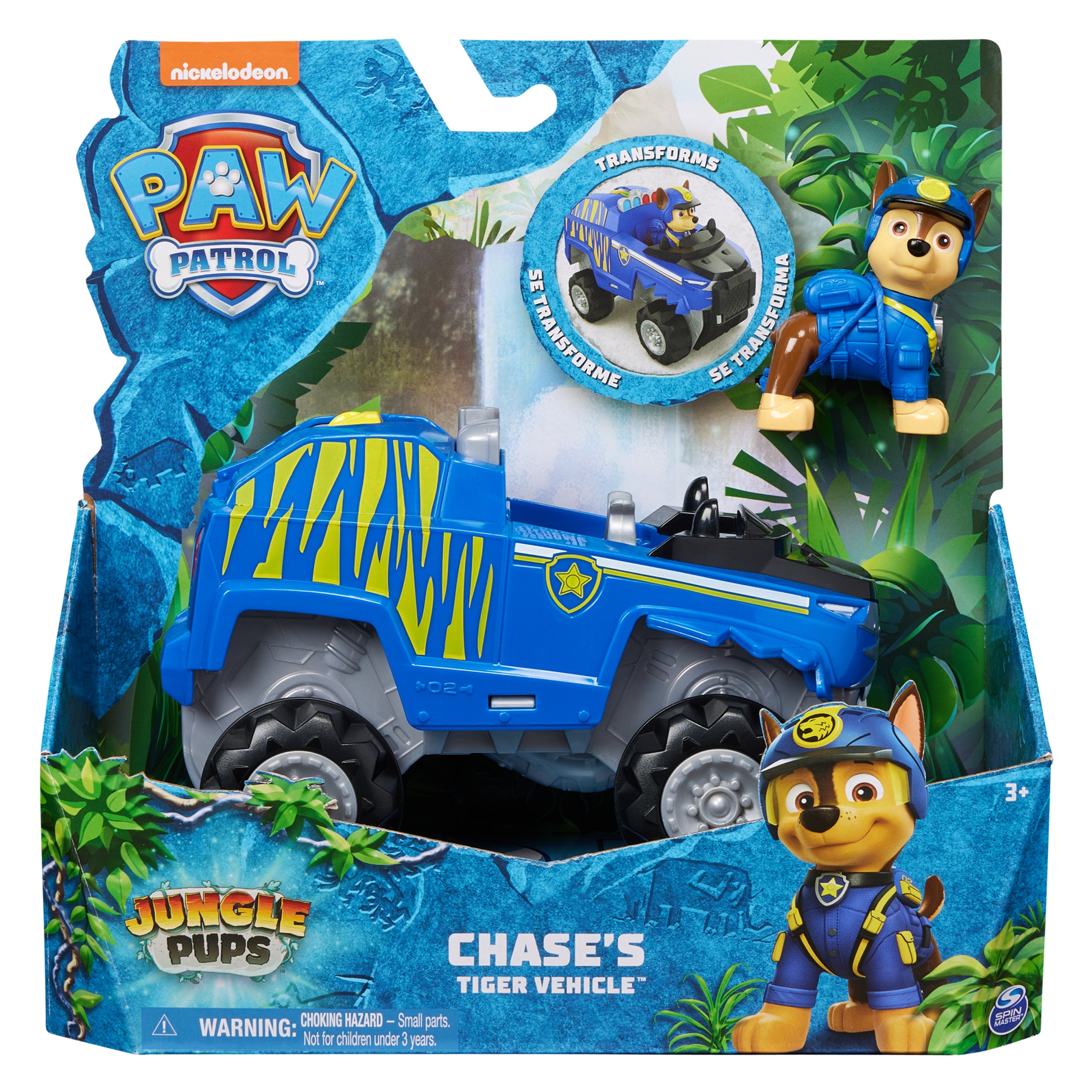 Paw Patrol Jungle Pups - Chase Tiger Rescue Vehicle
