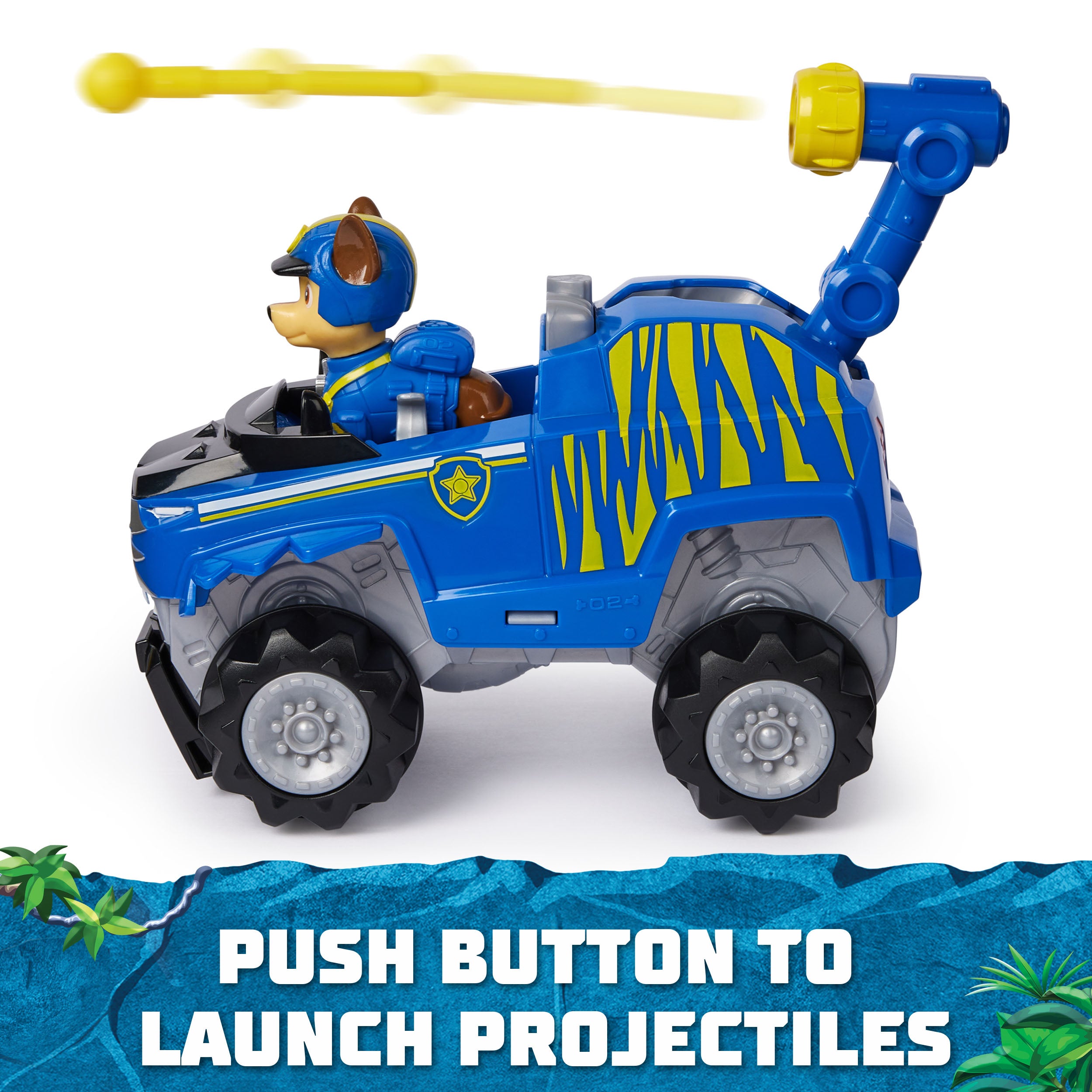 Paw Patrol Jungle Pups - Chase Tiger Rescue Vehicle