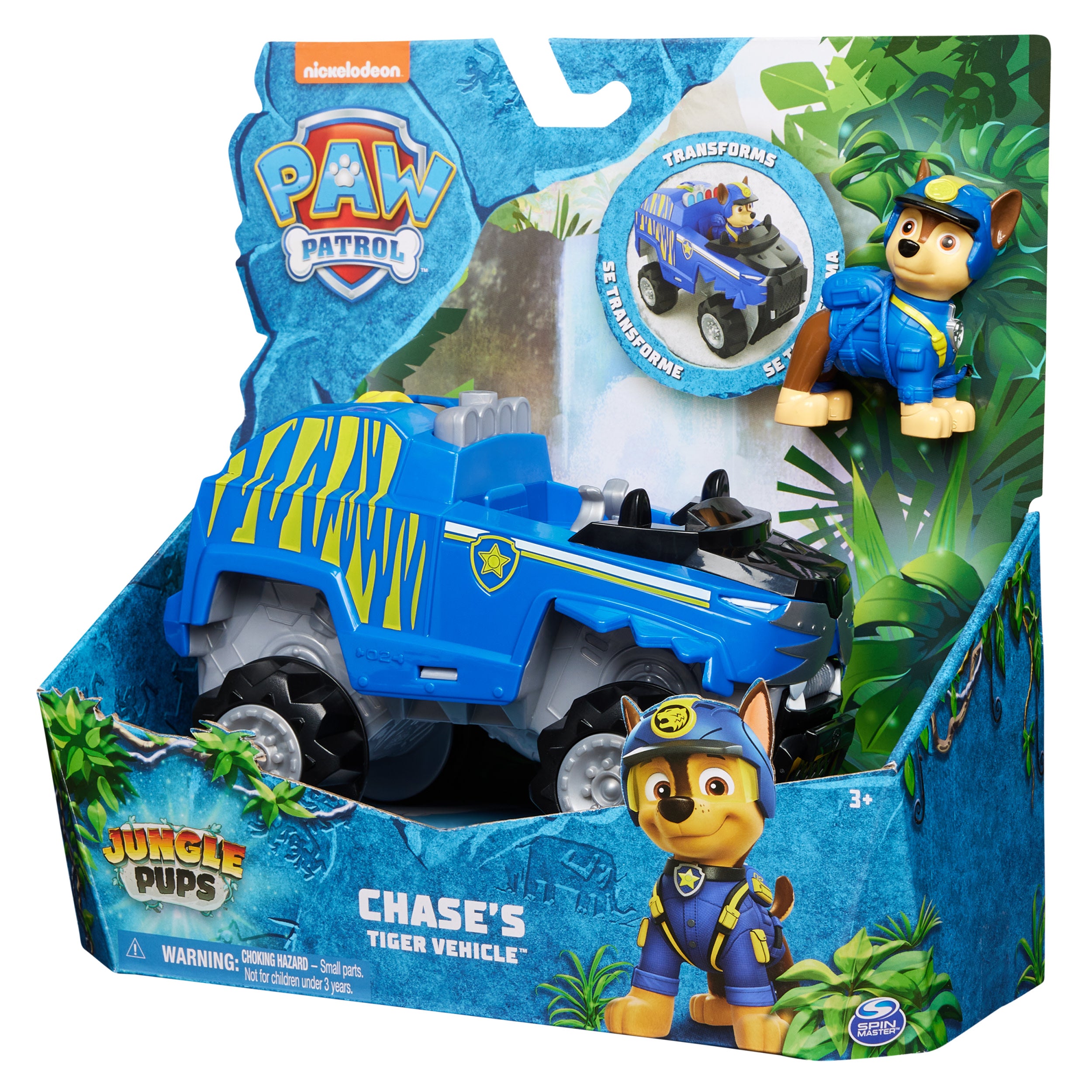 Paw Patrol Jungle Pups - Chase Tiger Rescue Vehicle