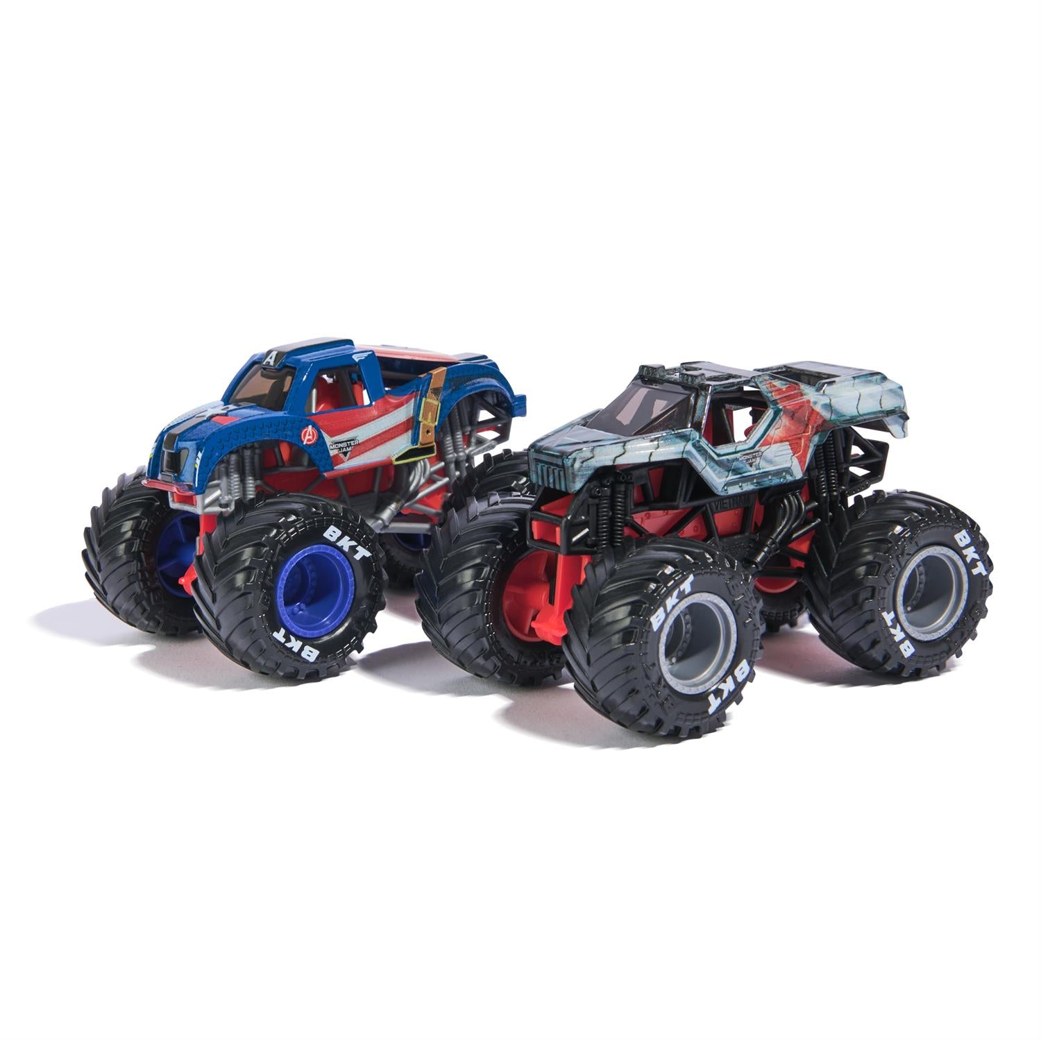 Monster Jam Marvel Series 2 Captain America Vs Winter Soldier 2Pk 1:64 Assortment