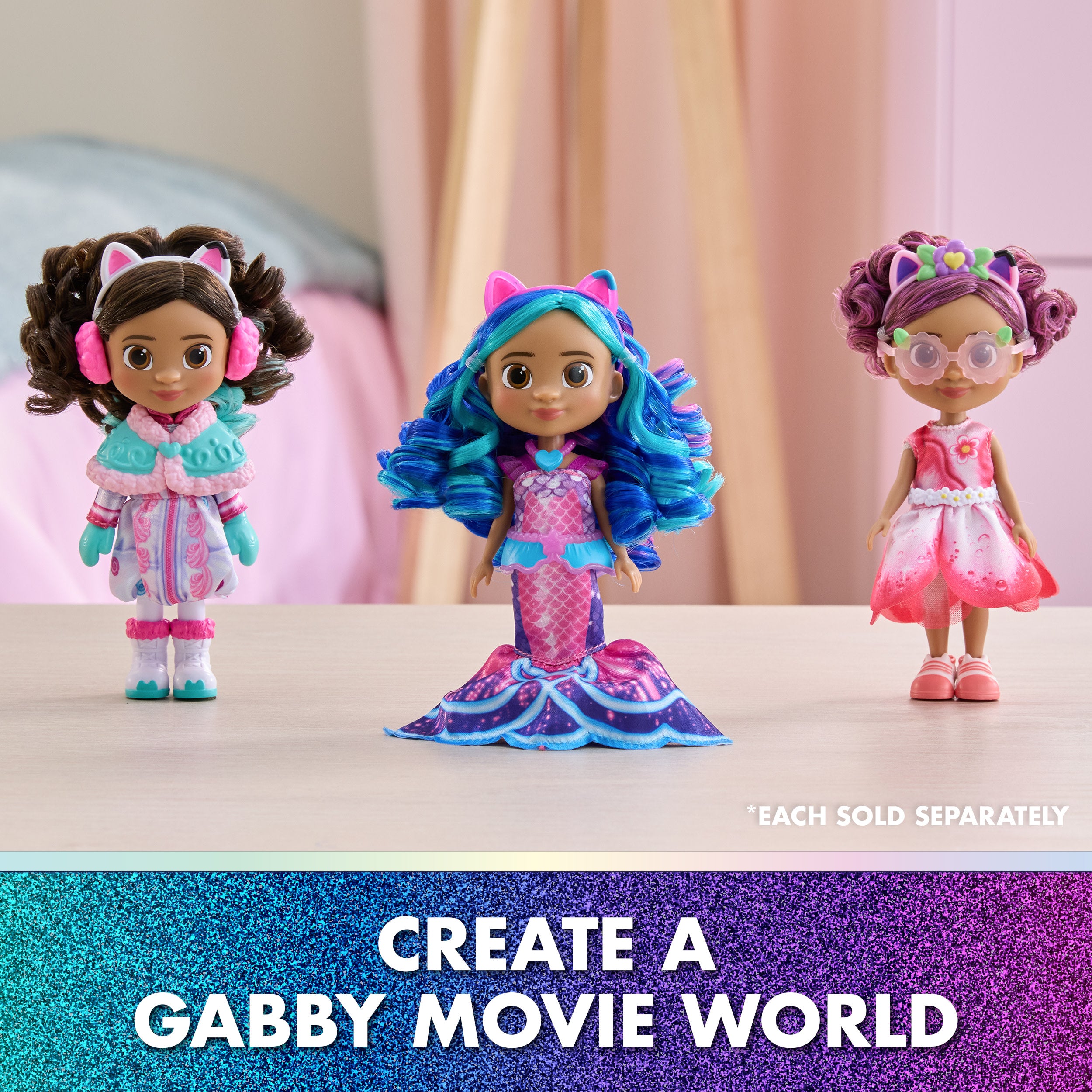 Gabby6 Gabby's Dollhouse: The Movie, Sweetest Treat Gabby, 6-Inch Doll Assor