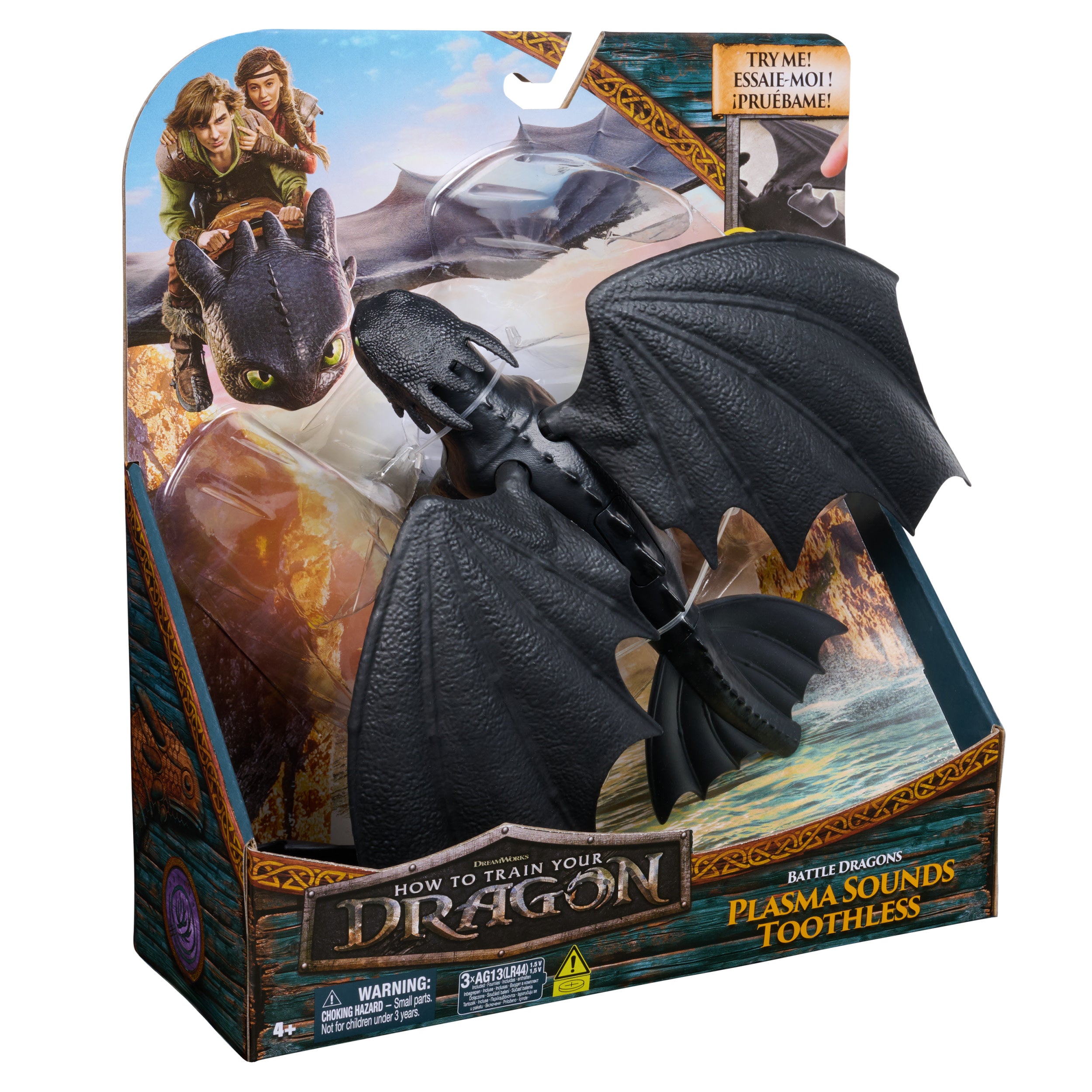 Dreamworks Dragons How To Train Your Dragon Battle Dragons Plasma Sounds Toothless 13” Action Figure