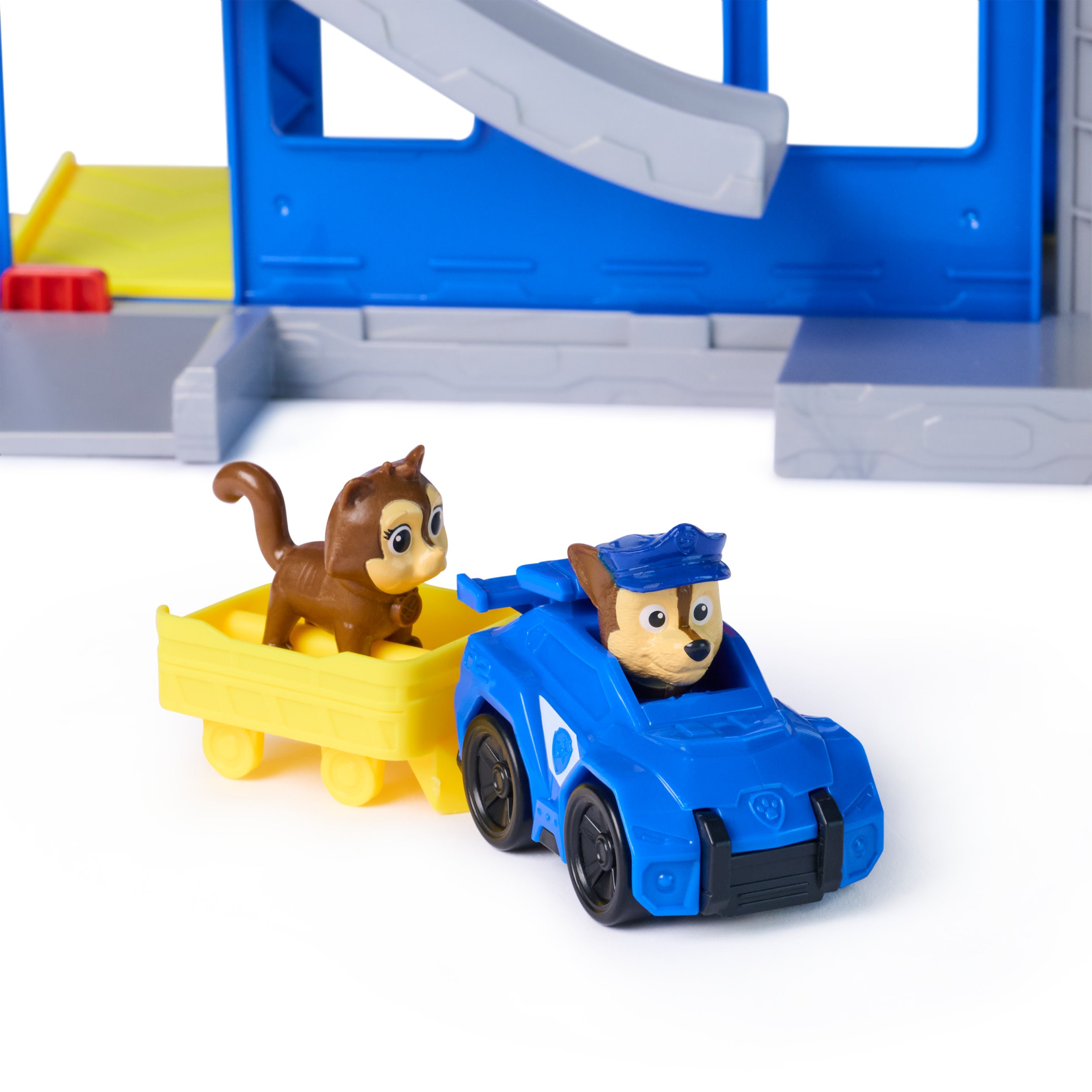 Paw Patrol: Pup Squad, Search & Rescue Hq Playset With Chase Pup Squad Racer