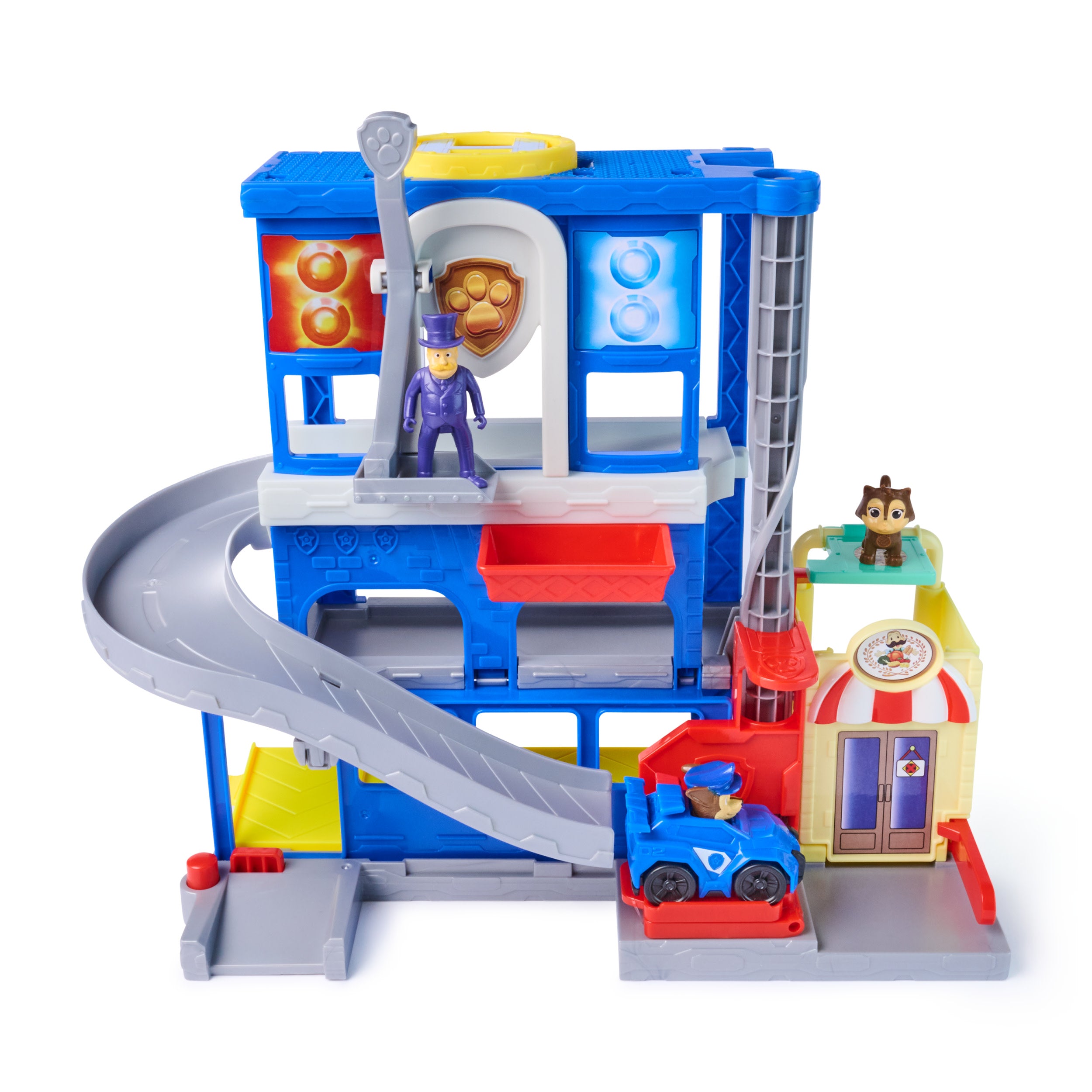Paw Patrol: Pup Squad, Search & Rescue Hq Playset With Chase Pup Squad Racer