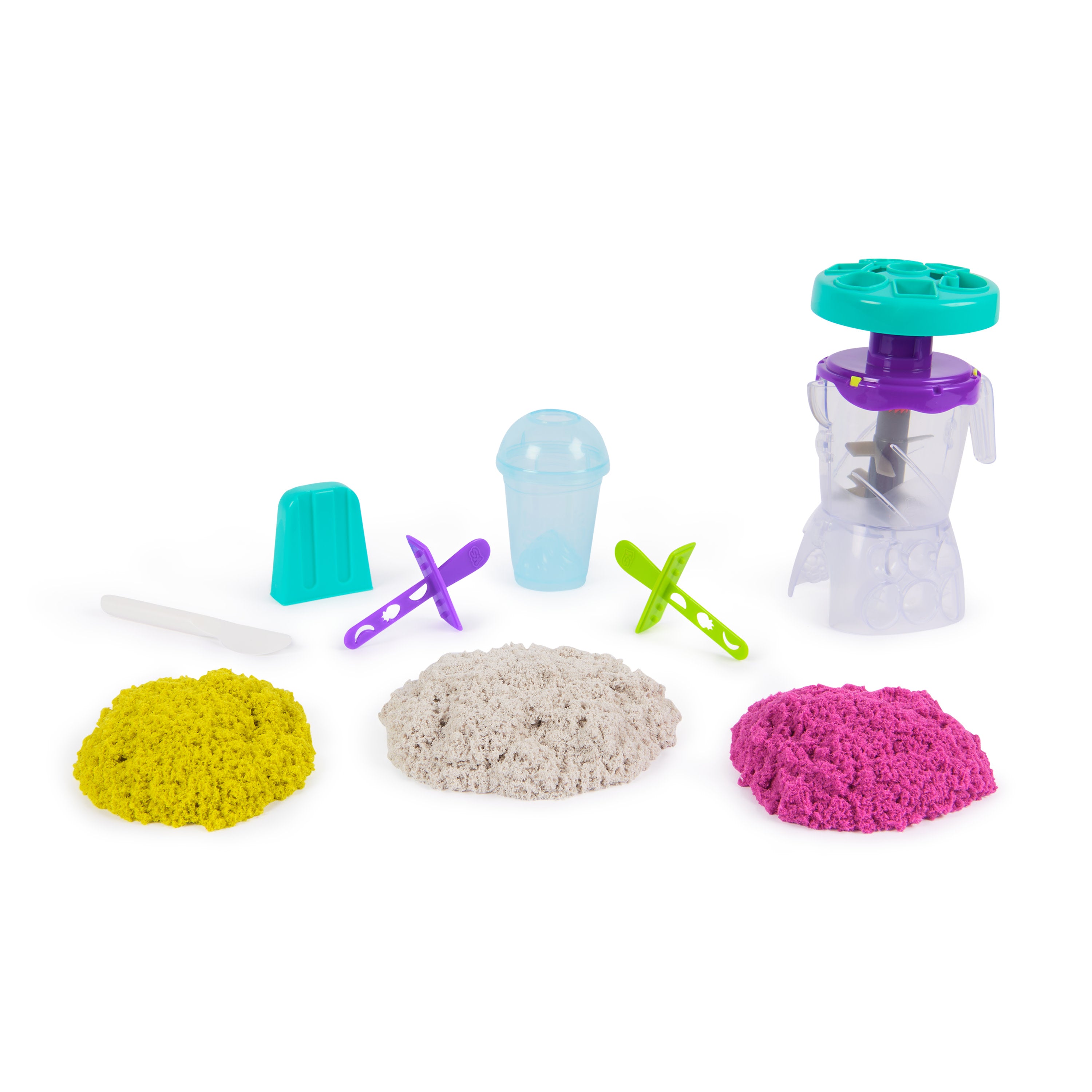 Kinetic Sand, Smoothie Mixer Playset With 14 Oz Play Sand, Tools And Popsicle Mould