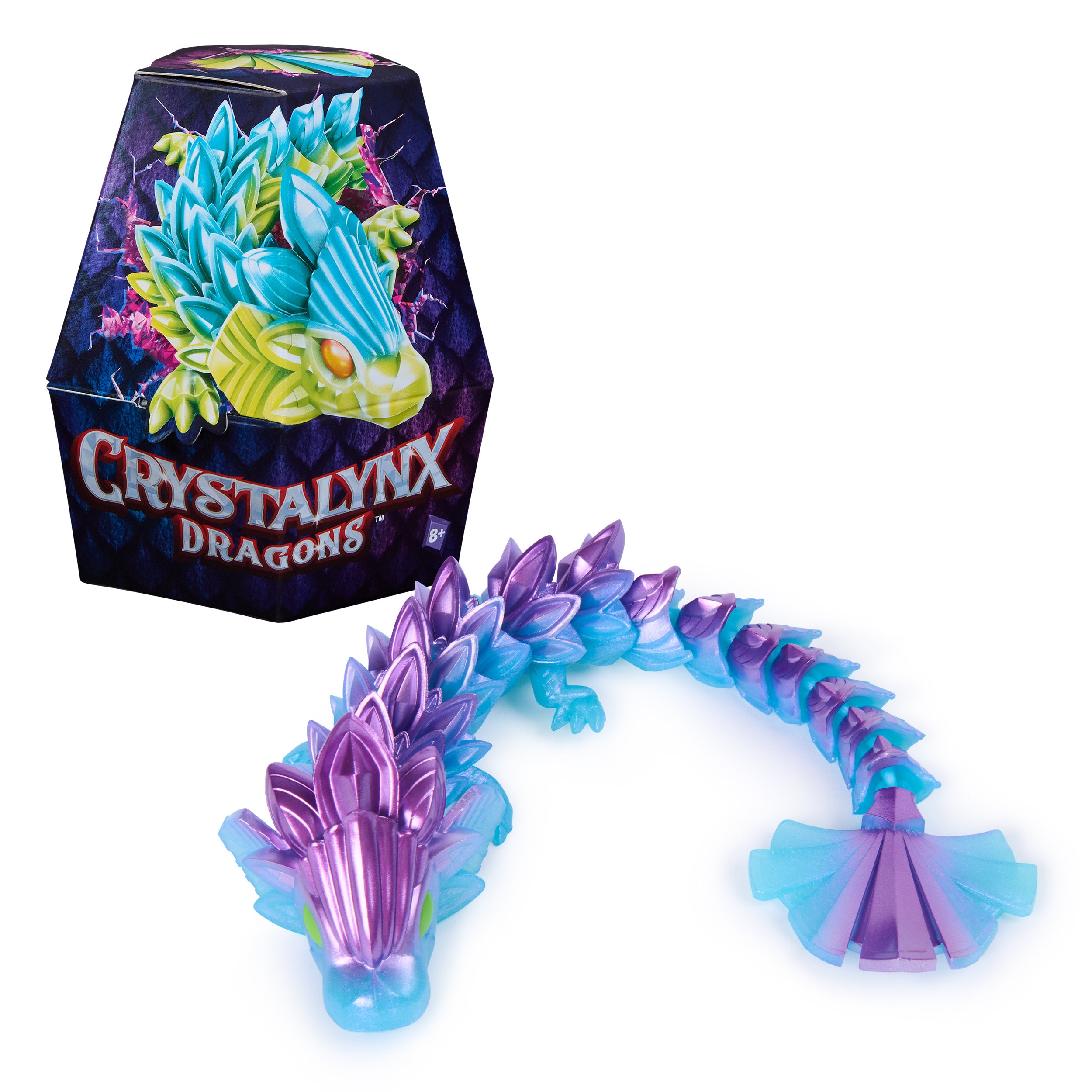 Crystalynx Dragons, 22.8 Cm Collectible Articulated Dragon Toy Figure